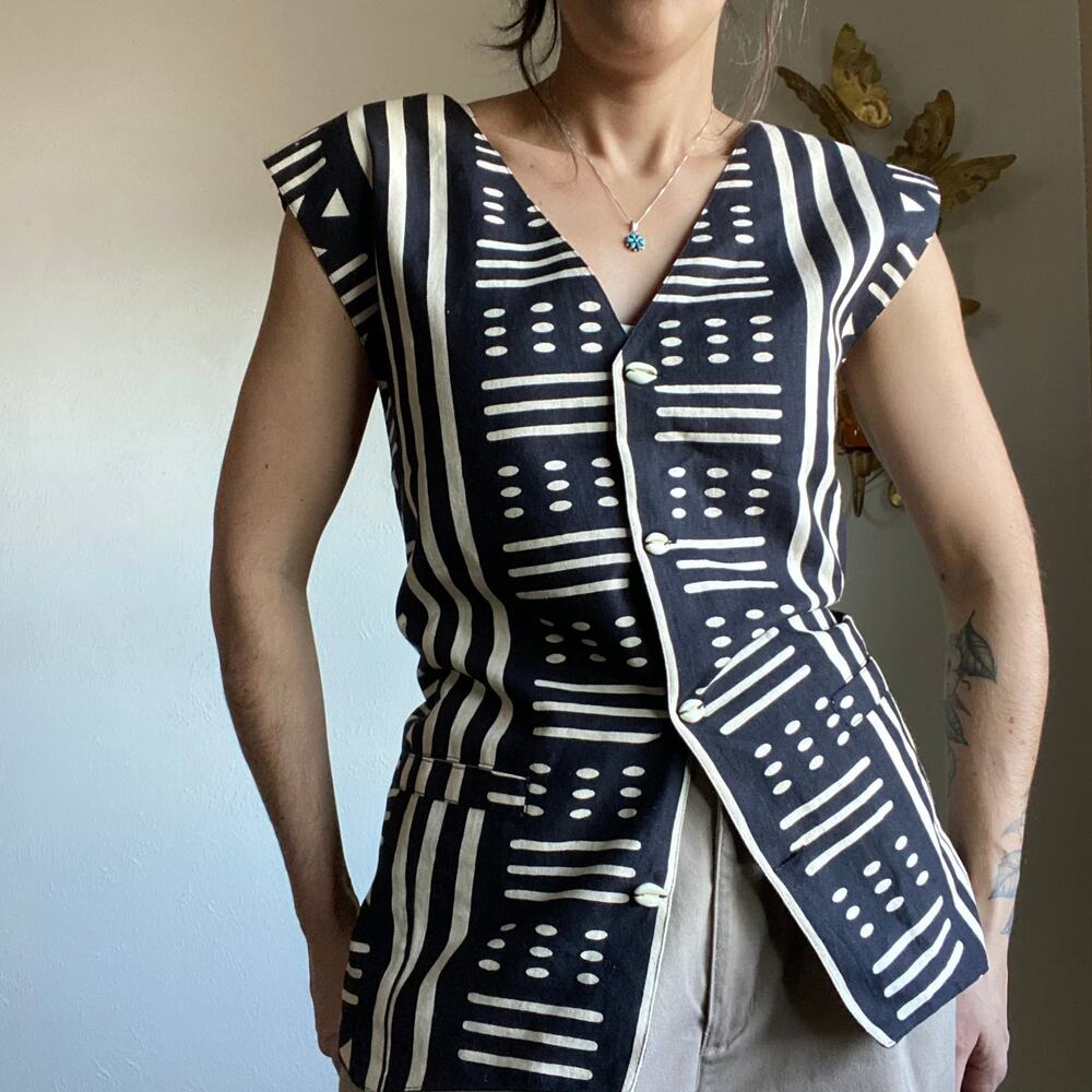 Patterned Cotton Vest